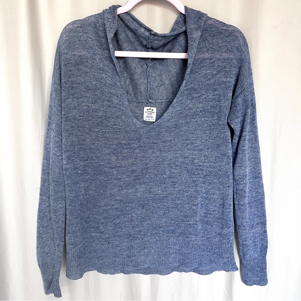 Journal Standard Relume Linen Sweater Blue Lightweight Knit Free Size Japan